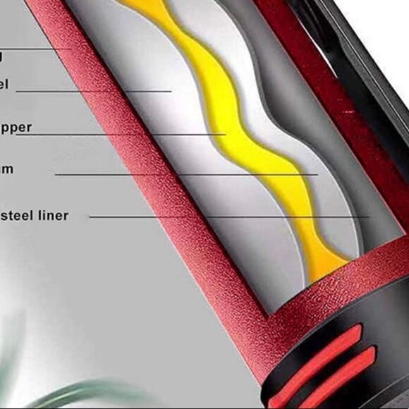 COPY 5- KOKOBIN water bottle/hot cold thermos 1.5 liters, 51 oz, red - Picture 3 of 8